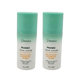 2 PACK Tranexamic Acid Serum 5% Kojic Acid 5% Vitamin C Hyaluronic Acid and Glycolic Acid. Dark Spot Remover Melasma Treatment for Face and Neck Cruelty Free Facial Serum Anti Aging