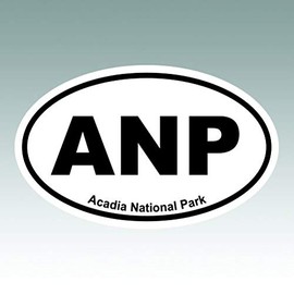 RDW Acadia National Park Oval Sticker - Die Cut - Decal - Euro ANP - Size: 5.00" x 3.00"