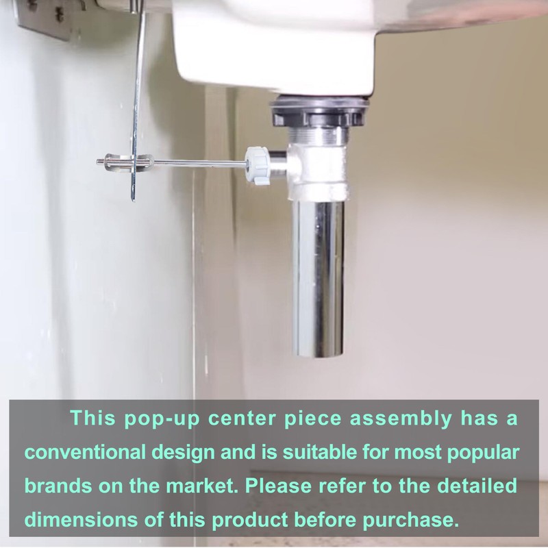 FullMayPro Lavatory Pop-Up Center Piece Assembly,Pop-Up Drain Repair Kit,Fits Most