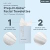Nuface Prep-n-glow Toallitas 2 En 1 Exfoliantes, 20 Unidades
