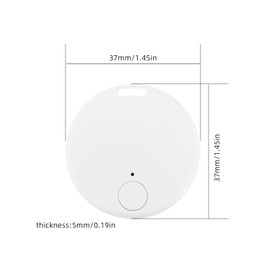 Key Finder, Bluetooth Item Locator, Mini GPS Tag, Live Tracking on Free App Bluetooth 5.0. Key Finder, for Wallets Pets Lggage Child Locators, Finder Anti-Lost Tag Compatible with Android iOS (black)