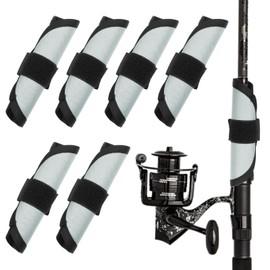 SynHHergyx 6Pcs Fishing Lure Covers 5.9 Inch Lure Wrap Bait Gloves Fishing Hook Cover Lure Shield Guard Bait Storage Protector Pole Sleeve, Grey