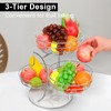 Livabber Fruit Basket Bowl with Banana Hanger, Metal Fruit Vegetable