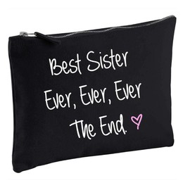 60 Second Makeover Limited Best Sister Ever Ever Ever The End Schwarz Schminktasche Geschenk Idee Kosmetikbeutel Hygieneartikel