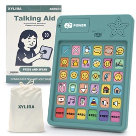 Xylira AAC Device for Autism & Nonverbal Kids and Adults, Communication Tool for Home & School – 36 Preset Buttons, 6 Recording Buttons, Sensory Autism Toys for Kids, Easter Basket Stuffers