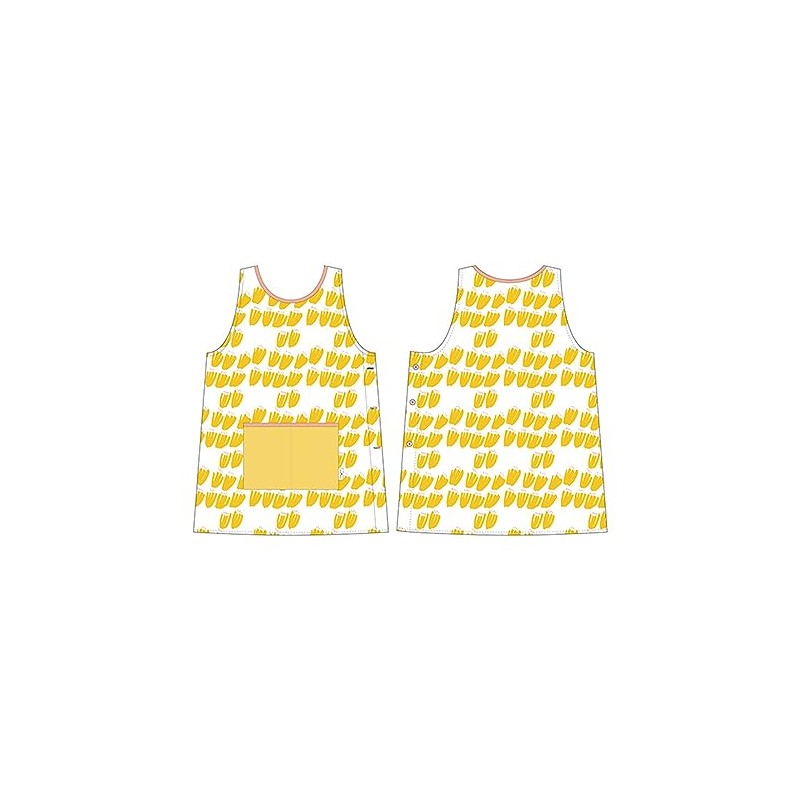 Marushin 0545028800 Orchid Apron, Polku Tulip, Nursery School, Kindergarten, Thin,