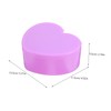 PACKOVE Heart Shaped Jewelry Box for Little with Built Mirror