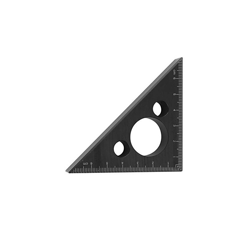 Ruler Thickened 45 Degree Aluminium Alloy Triangle Angle Ruler Woodworking