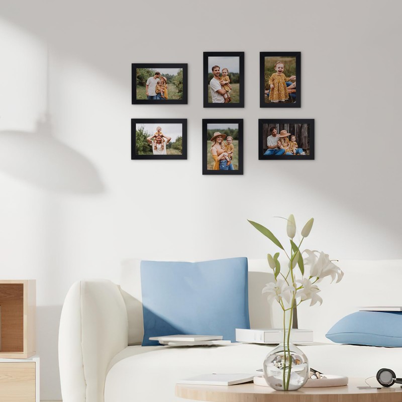 WIFTREY 18 Pack 3.5x5 Picture Frame Black, 3.5 x 5