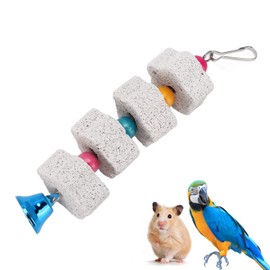 Watris Veiyi Budgies Toy, Bird Toy, Mineral Rock, Parrot Toy, Limestone Budgies for Cleaning the Bird's Beak