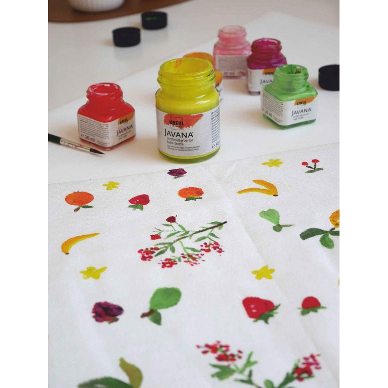 Javana Tex Sunny Fabric Paint 500 ml in Plastic Bottle