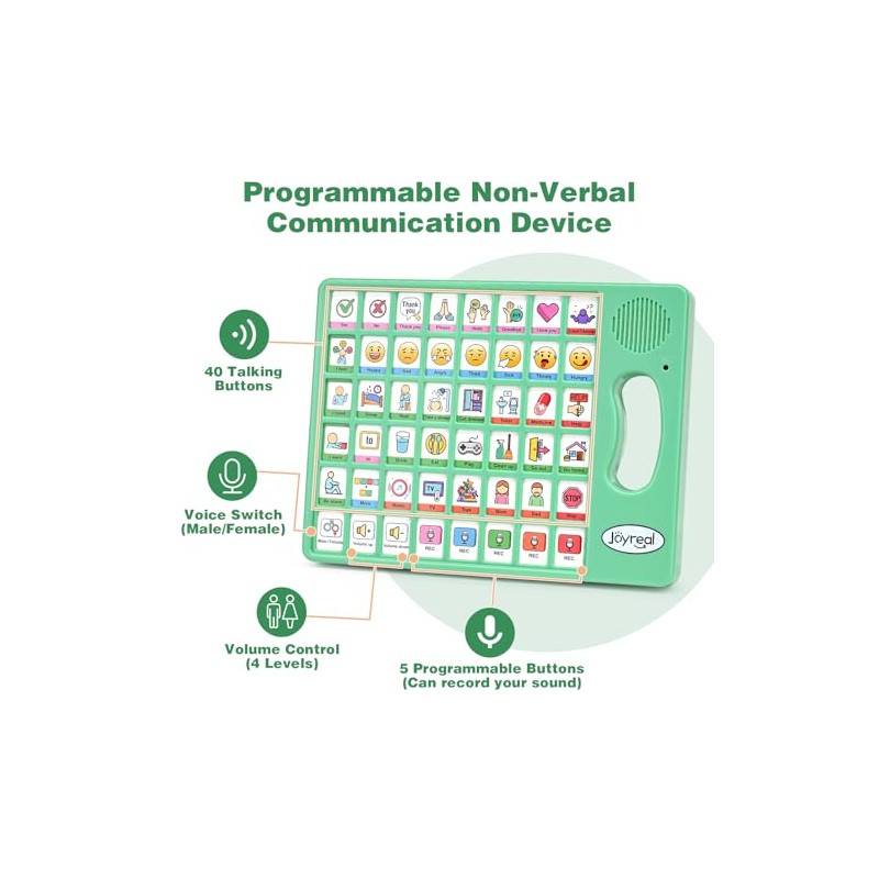 Joyreal AAC Device for Autism, Non Verbal Communication Tools for