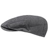 WEROR WEROR-418.1 Men's Flat Cap Peaked Cap (60, Grey)