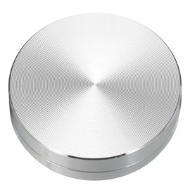 MECCANIXITY 1.5inch Rotating Swivel Stand with Steel Ball Bearings Annular Lazy Susan Base Turntable M5 One Side Screw Hole for Kitchen Corner Cabinets, Annular 0.47inch Silver