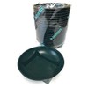 INERRA Square Round Bowls - Green Plastic Florist Flower Dishes