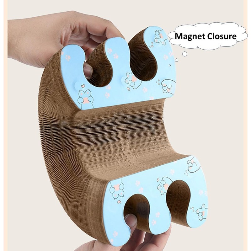 Kitten Foldable Scratch Ring Interactive Toy Ball Scratcher Kitten Easy