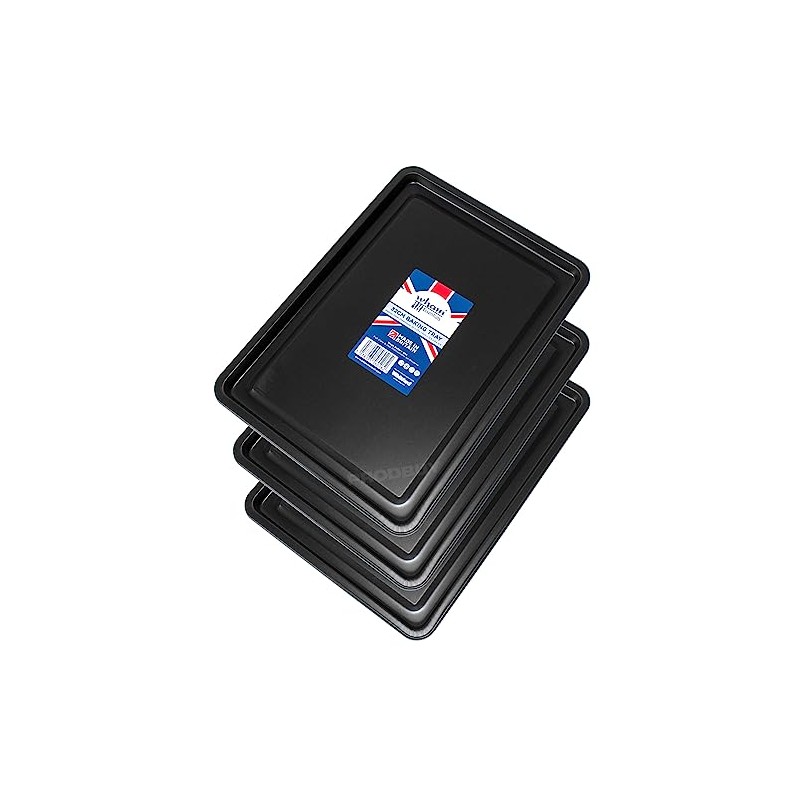 [Set of 3] Non-Stick 32cm Oven Baking Trays