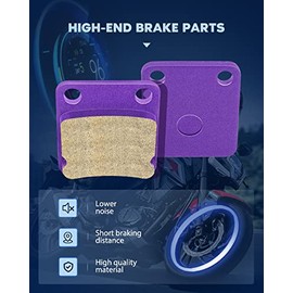 ECCPP - Pastillas de freno para Suzuki Eiger 400 LTA400F LT-A400F 2x4 4x4 2002-2007, LTA400 2x4 2006-2018, pastillas de freno delanteras y zapatas de freno traseras