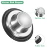 M METERXITY 2-Pack Kitchen Sink Stopper, 3-3/8 Inch Stainless Steel