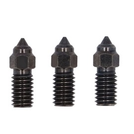 3Pcs Hardened Steel Nozzle 3 Holes High Flow 1.75mm Long Filament for Neptune 4 4 Pro 3D Printer Extruder 0.4mm