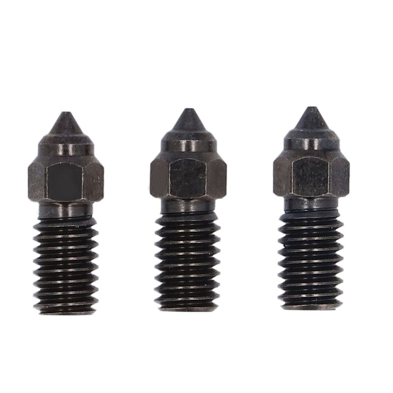 3Pcs Hardened Steel Nozzle 3 Holes High Flow 1.75mm Long