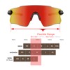 ER00 115 pequeñas gafas de sol deportivas sin marco para