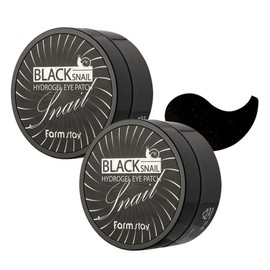 (1+1) Farmstay Black Snail Hydrogel Eye Patch 90g (60 sheets) / (1+1)팜스테이 블랙 스네일 하이드로겔 아이패치 90g(60매)