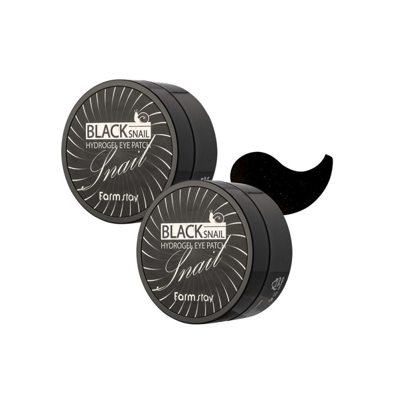 (1+1) Farmstay Black Snail Hydrogel Eye Patch 90g (60 sheets)