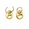 Waterproof 18K Gold Plated Stainless Steel Chunky Chain Big Pig