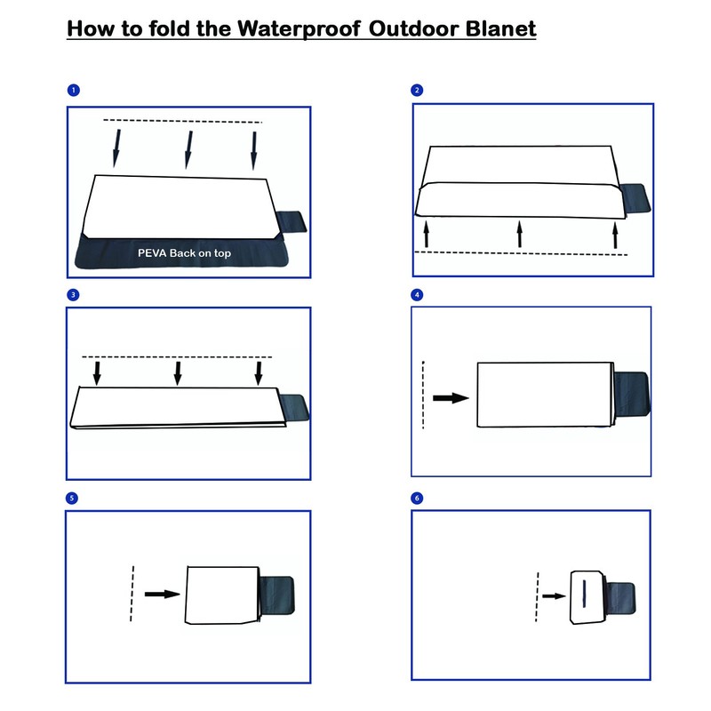 ANJ XXL 3-Layer Waterproof Outdoor Blanket for Picnic and Beach(Red