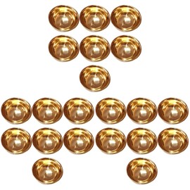 Cabilock 21 Pcs Copper Offering buddhist offering cup Water Offering Bowl Offering Cup Bowl Set Buddhist