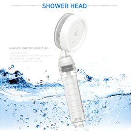 IONPOLIS SF VITAMIN C Hard Water Softener Chlorine, Flouride Filtered Showerhead Sediment Handheld rust removal dual Filter Shower head Filtration High Pressure Water Saving for Dry Skin and Hair