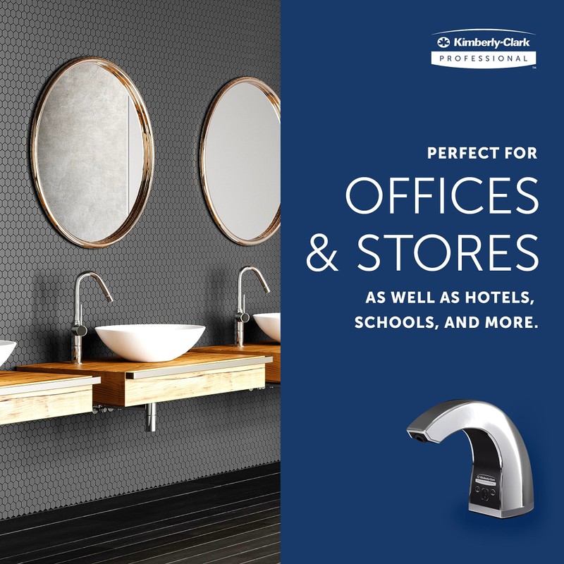 Kimberly-Clark Professional™ Touchless Counter Mount Soap and Hand Sanitizer Dispenser
