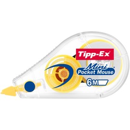 Tipp-Ex 926397 Fashion Mini Pocket Mouse Correction Tape Roller 5 mm x 5 m; Display Box, 4 designs, pack of 10