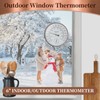 Dunuo 6-Inch Outdoor Thermometer with Humidity - Analog Temperature Gauge