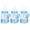 24pcs Lovely Plastic Milk Bottle Candy Box Fillable Bottle Baby
