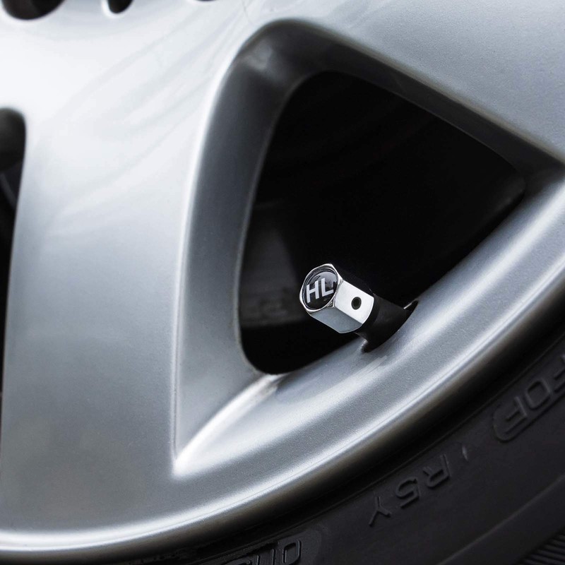2 x Tyre Valve Caps Set Rims Lock Car Wheel