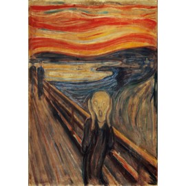 Clementoni 39791 Italy Museum Collection-The Scream-1000 Pieces Adult Art, Puzzle Pictures, Famous Paintings, Made in Italy, Multi-Colour