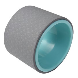 KOMBIUDA Yoga Wheel for Backbend Practice Fitness Roller for Stretching Muscle Relief Essential Yoga Training Tool for Waist Shaping Grey Blue