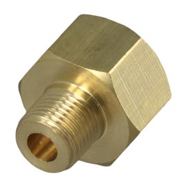 Urjumpea Brass Tube Fitting Reducer Adapter 3/8" Male x 1/2" Female Male Female Wire Connection Conversion Ideal for Air, Propane, LP and Natural Gas
