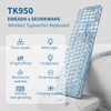 SEUNKWANG EWEADN TK950 Typewriter Keyboard Wireless Mechanical Keyboard, 104 Keys