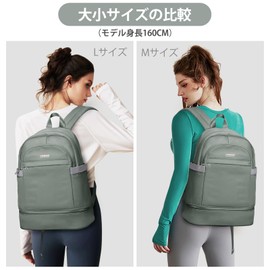 WEFLIER Sports Backpack, Women’s, Men’s, Sports Bag, Waterproof, Daybag, Rucksack with Separate Shoe Compartment, Lightweight, Small, Large Capacity, Wet and Dry Separation, Gym Daypack, armygre