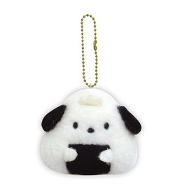 K Company Sanrio Characters (Onigiri Series) Ball Chain Mascot, Pochacco SAON-BM-PC, H 2.6 x W 2.9 x D 1.2 inches (6.5 x 7.4 x 3 cm)