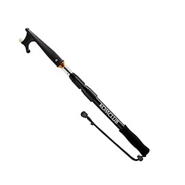 KOMCLUB Boat Hook for Docking 3-Stage Telescopic Boat Hook Pole Newest Luminous Design Lightweight Telescoping Hook for Boat with Non-Slip Rubber Grips-3.93 FT