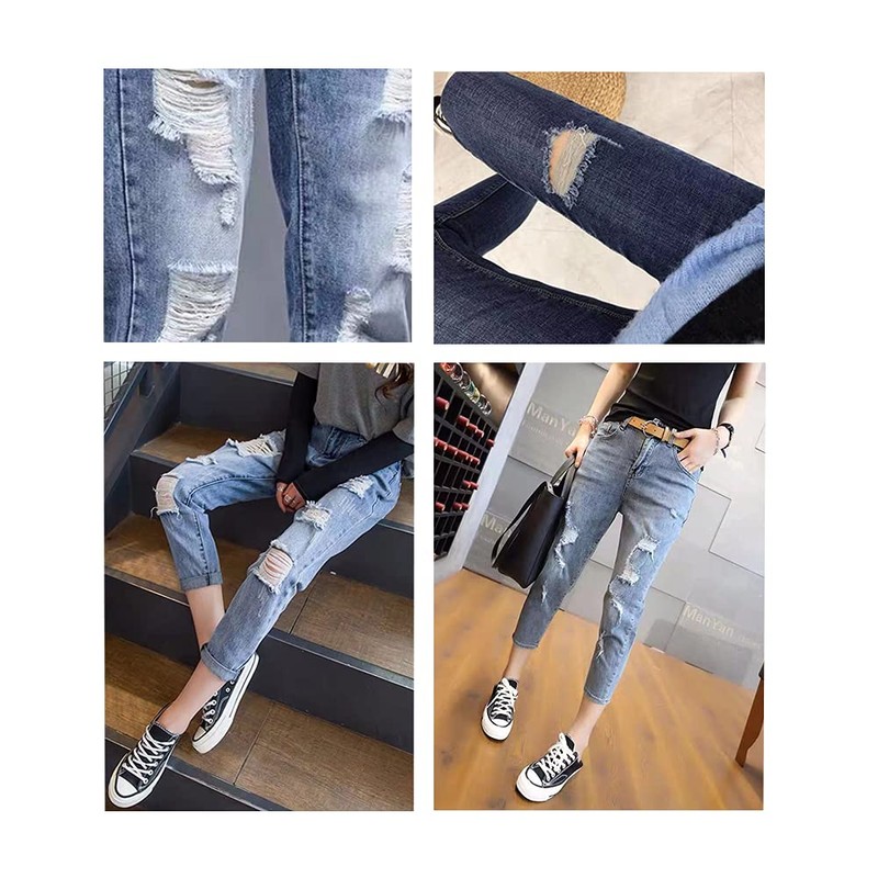 2Pcs DIY Sewing on Jeans Craft Decoration Accessories,Pattern Cotton Patches