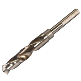 sourcing map Reduced Shank Twist Drill Bits 16mm High Speed Steel 6542 with 10mm Shank for Stainless Steel Alloy Metal Plastic Wood