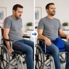 Wheelchair Seat Cushion with Adjustable Positioning Limiter – Removable Washable