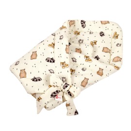 Babylux Swaddling Blanket Muslin Baby Squirrel 75 x 75 cm Baby Newborn Original Equipment Envelope Blanket (D5 Animals)