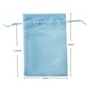 QIANF 20 Pcs Blue Small Organza Bags 6X9 inch for