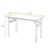 SogesPower Computer Desk Folding Table 47 inches Fully Assembled Sturdy